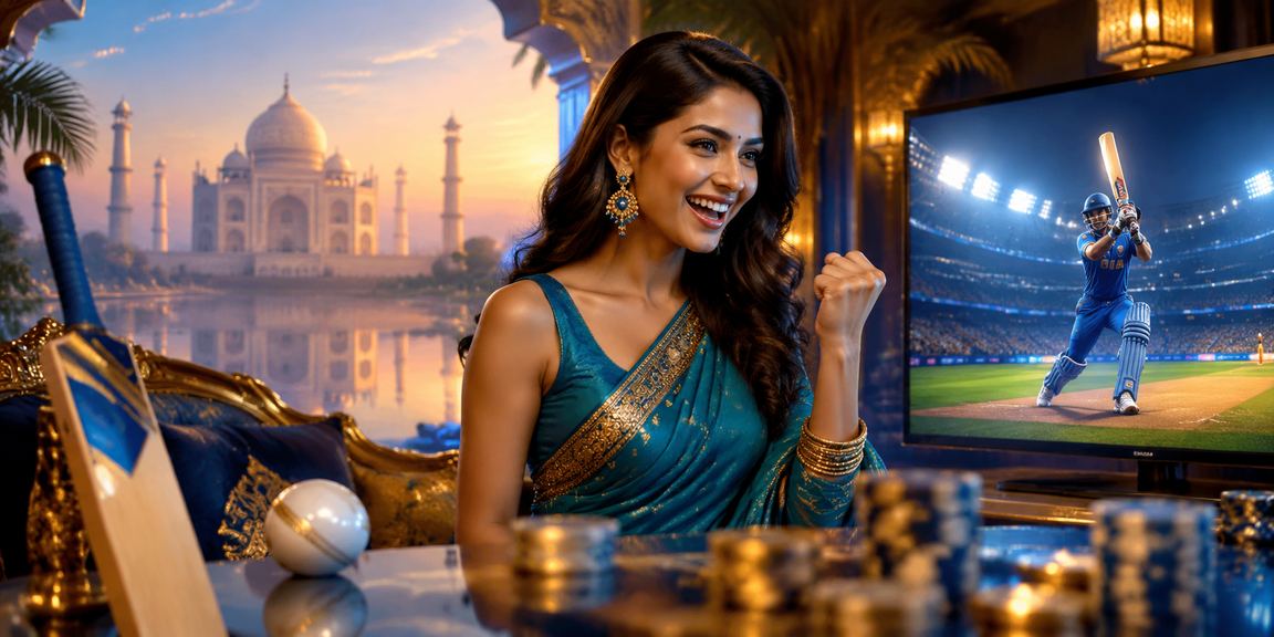 IPL cricket match night with bright lights and crowd cheers